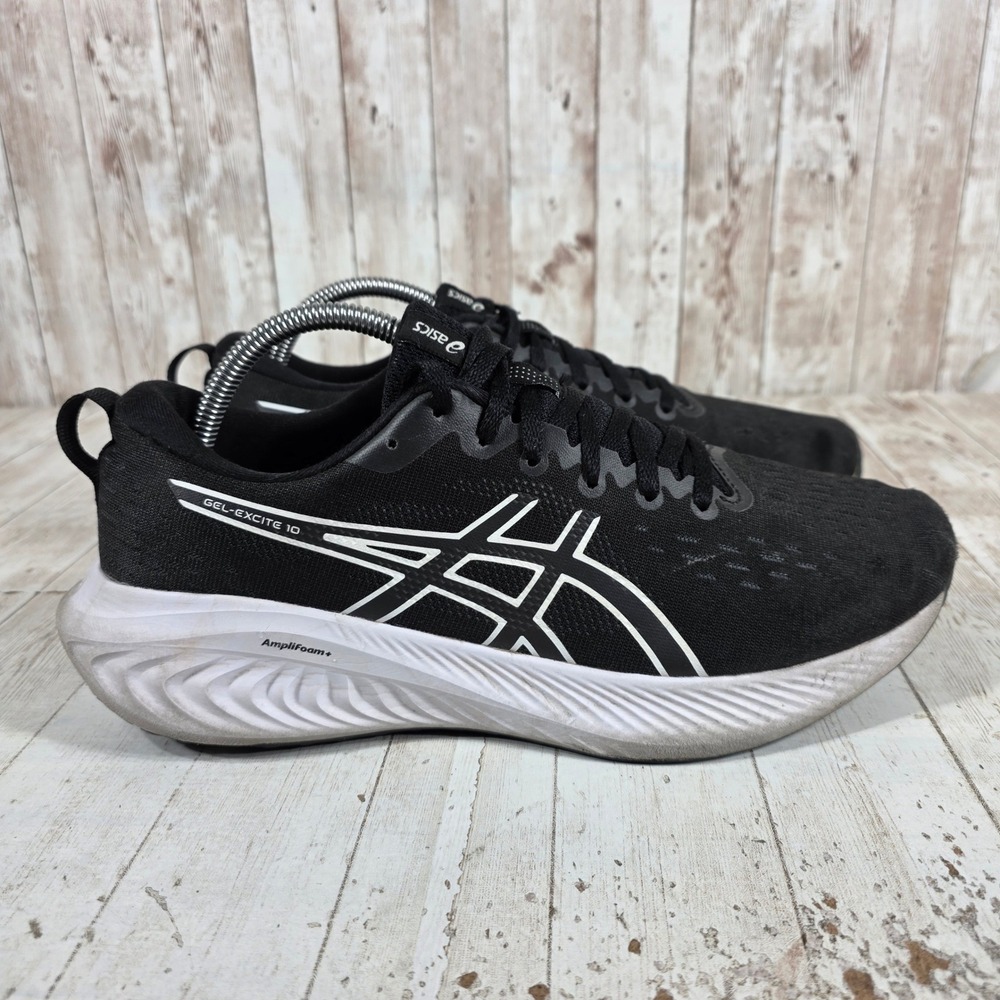 ASICS Gel-Excite 10 Womens Running Shoes Black White 1011B600 Size 9.5